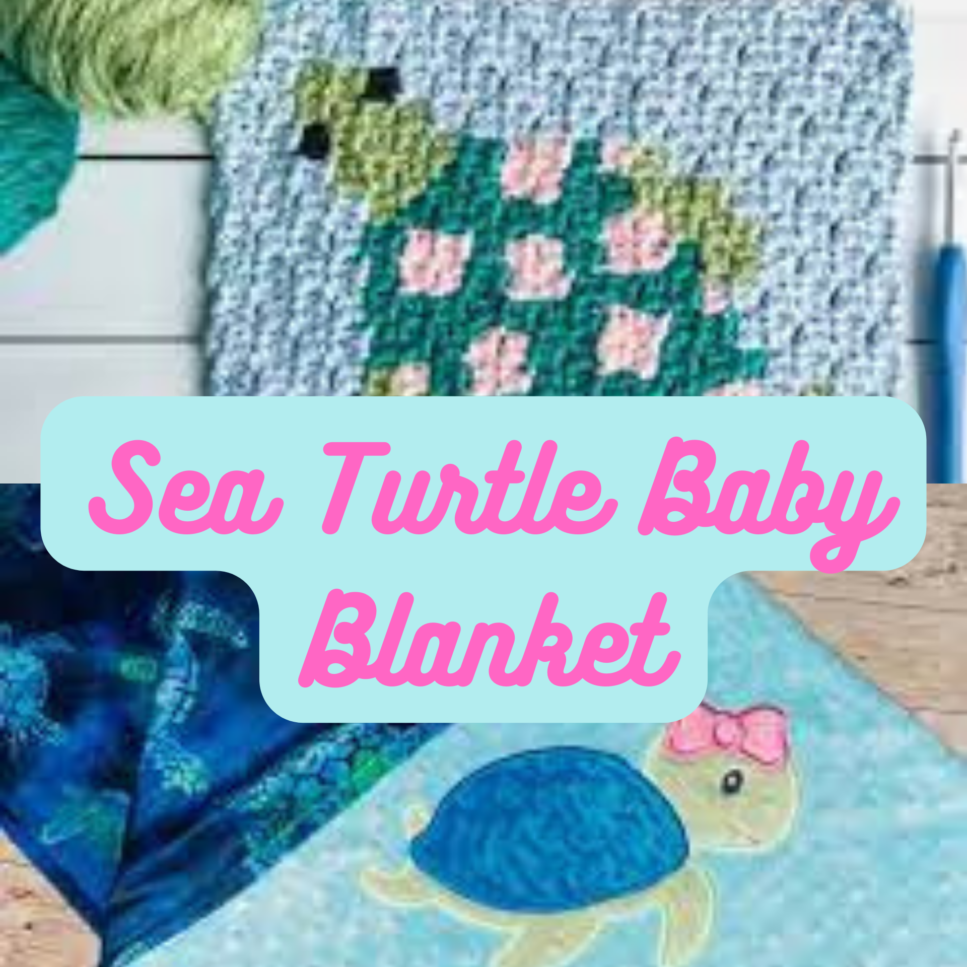 Sea Turtle Baby Blanket